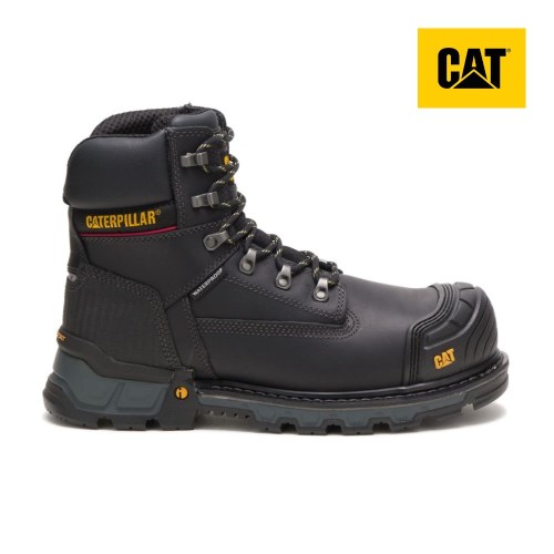 Caterpillar Excavator XL 6" Waterproof Composite Toe Miesten Turvakengät Mustat (KGECO)